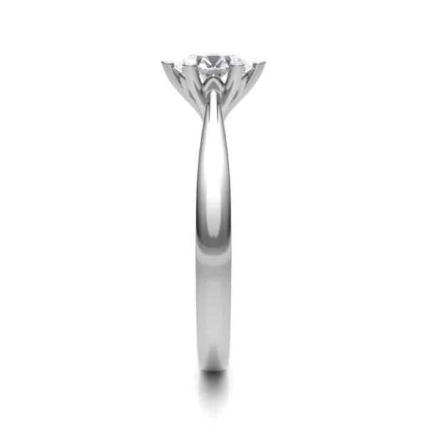 Luna Lab Grown Round Diamond Solitaire Ring