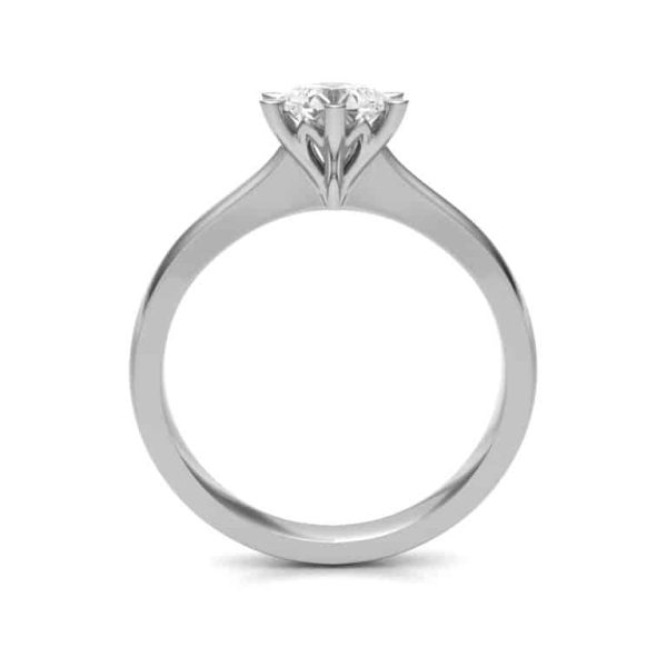 Luna Natural Round Diamond Solitaire Ring