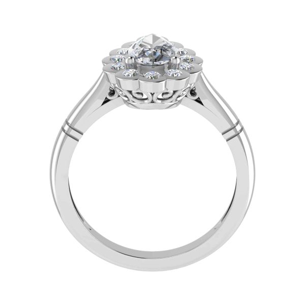 Mabel Lab Grown Pear Diamond Vintage Ring