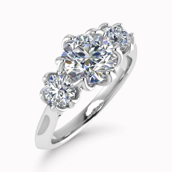 Madeline Lab Grown Round Diamond Trilogy Ring