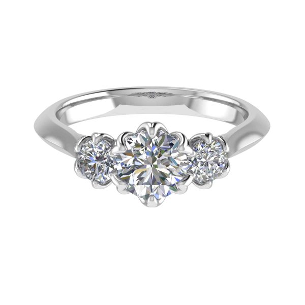 Madeline Natural Round Diamond Trilogy Ring