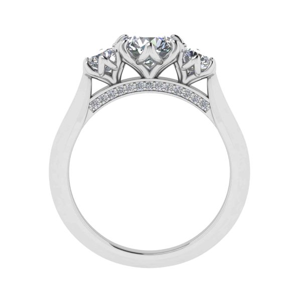 Madeline Lab Grown Round Diamond Trilogy Ring