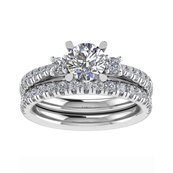 Maeve Lab Grown Round Diamond Trilogy Ring