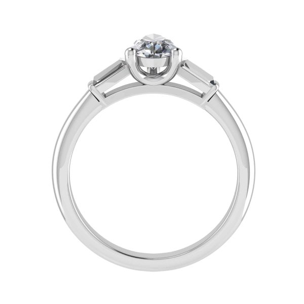 Marla Natural Pear Diamond Trilogy Ring