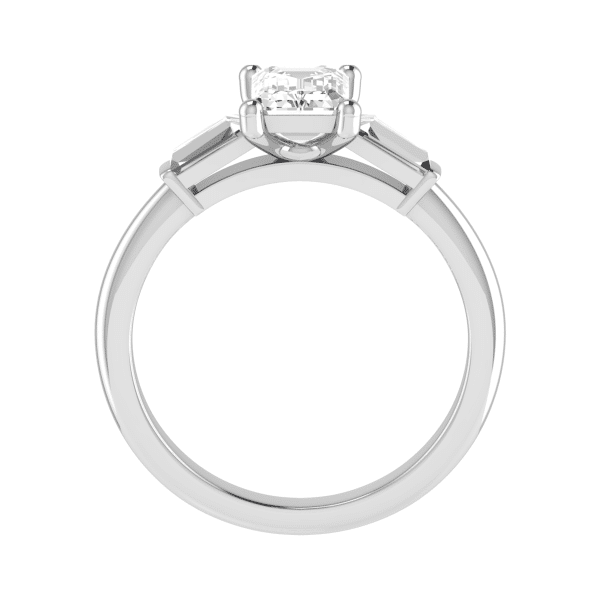 Marla Lab Grown Emerald Diamond Trilogy Ring