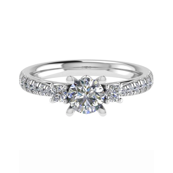 Maeve Natural Round Diamond Vintage Ring