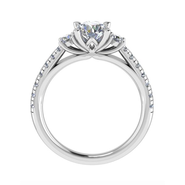 Maeve Lab Grown Round Diamond Trilogy Ring