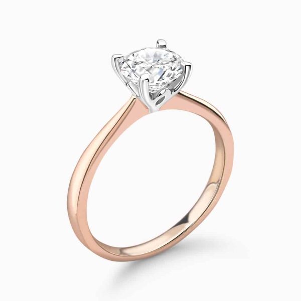Mia Lab Grown Round Diamond Solitaire Ring