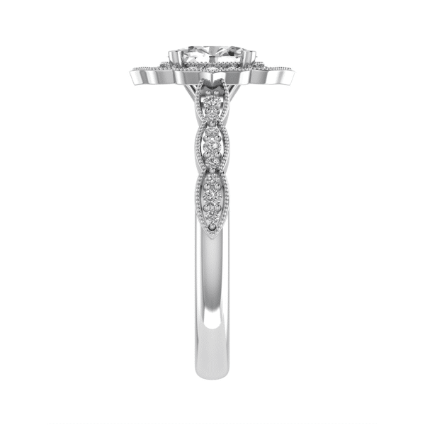 Piper Natural Oval Diamond Vintage Ring