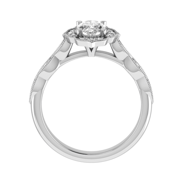 Piper Natural Oval Diamond Vintage Ring