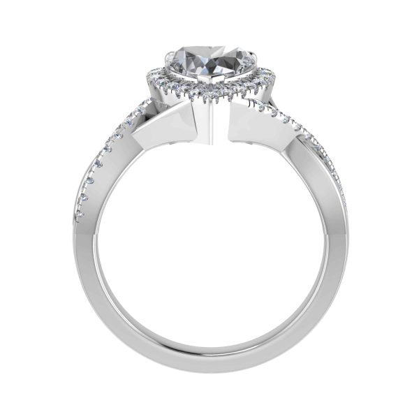 Muse Lab Grown Heart Halo Ring