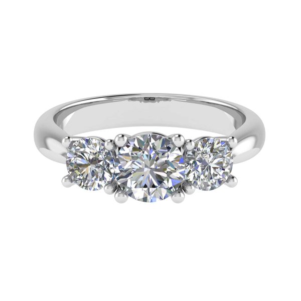 Nova Natural Round Diamond Trilogy Ring