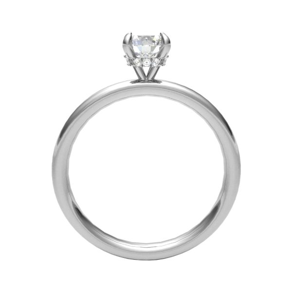 Olivia Lab Grown Round Diamond Hidden Halo Ring