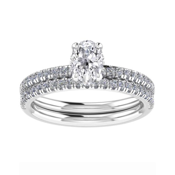 Olivia Natural Oval Diamond Halo Ring