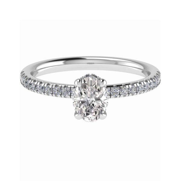 Olivia Natural Oval Diamond Halo Ring