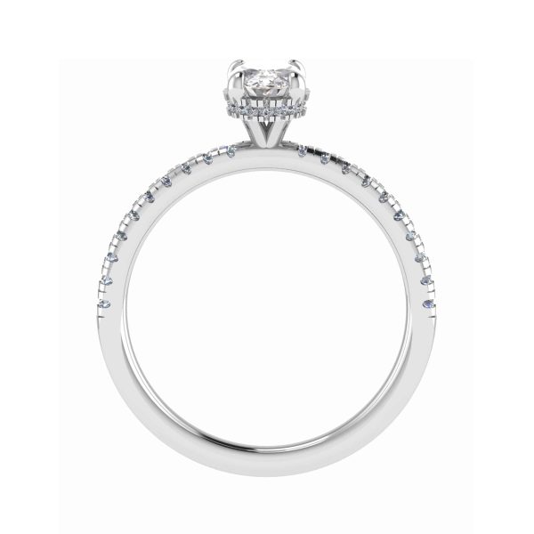 Olivia Lab Grown Oval Diamond Halo Ring