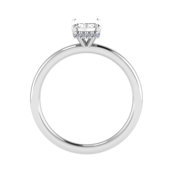 Olivia Natural Emerald Diamond Halo Ring