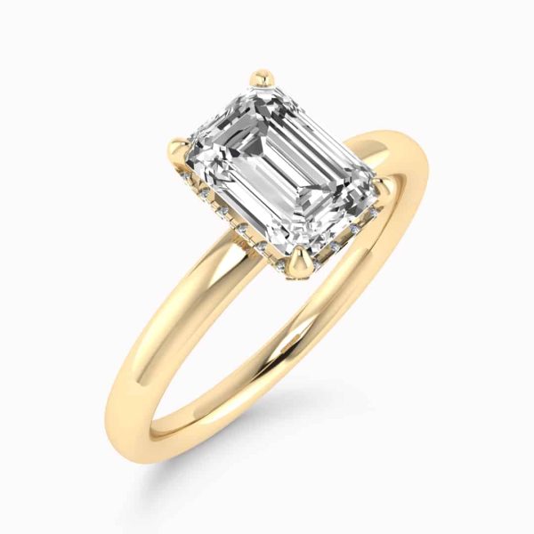 Olivia Lab Grown Emerald Diamond Halo Ring