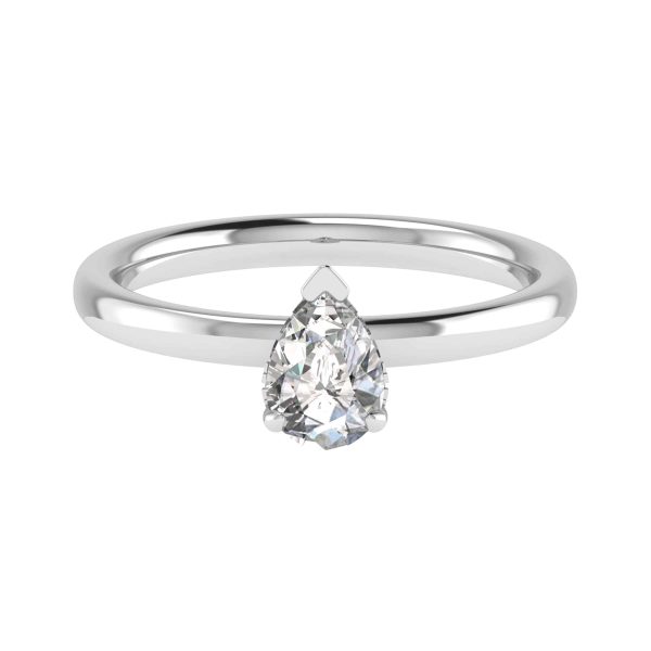 Olivia Natural Pear Diamond Halo Ring