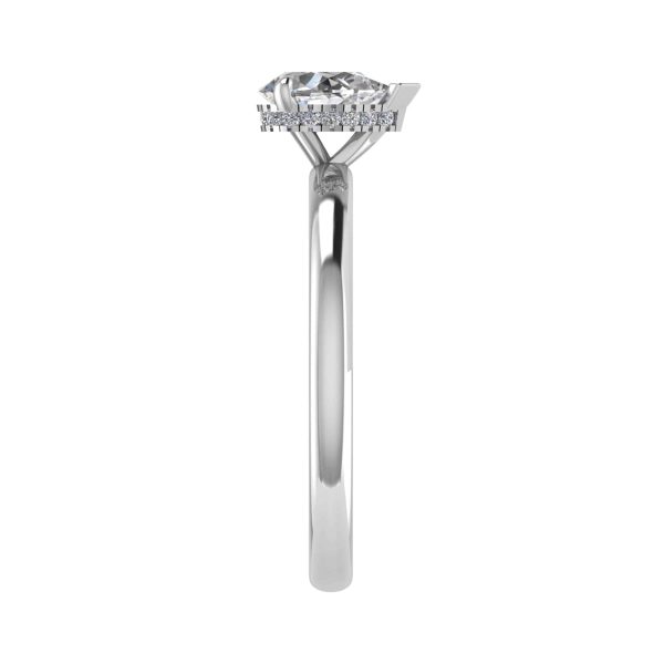 Olivia Lab Grown Pear Diamond Halo Ring