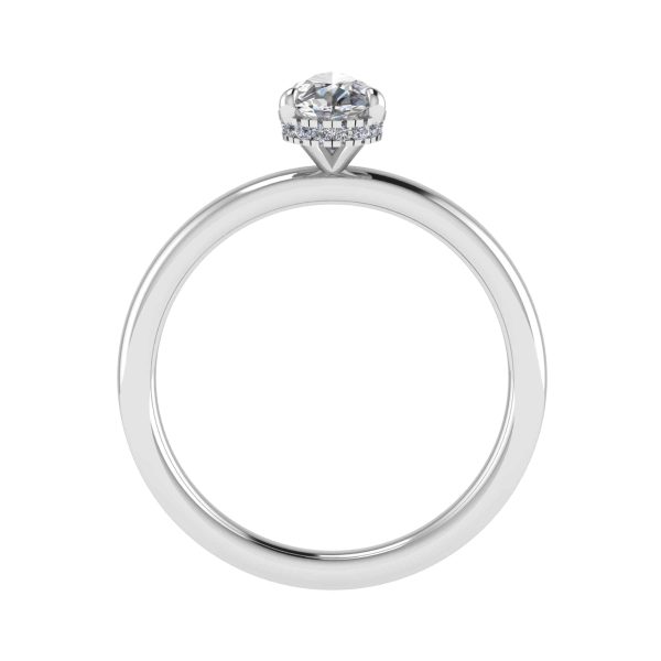 Olivia Lab Grown Pear Diamond Halo Ring