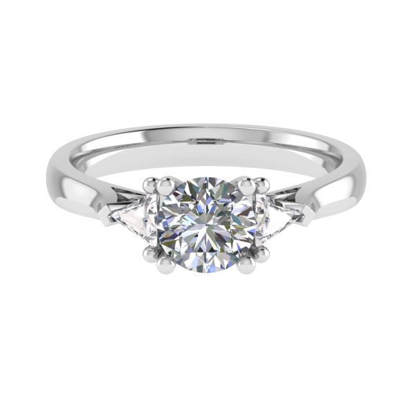 Ophelia Natural Round Diamond Trilogy Ring