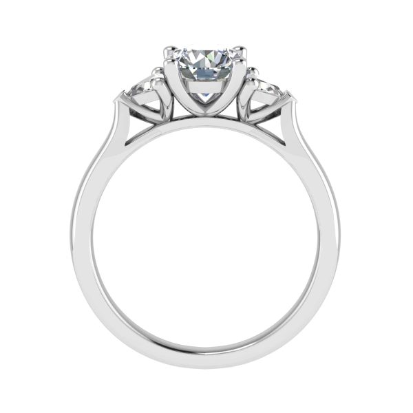 Ophelia Natural Round Diamond Trilogy Ring