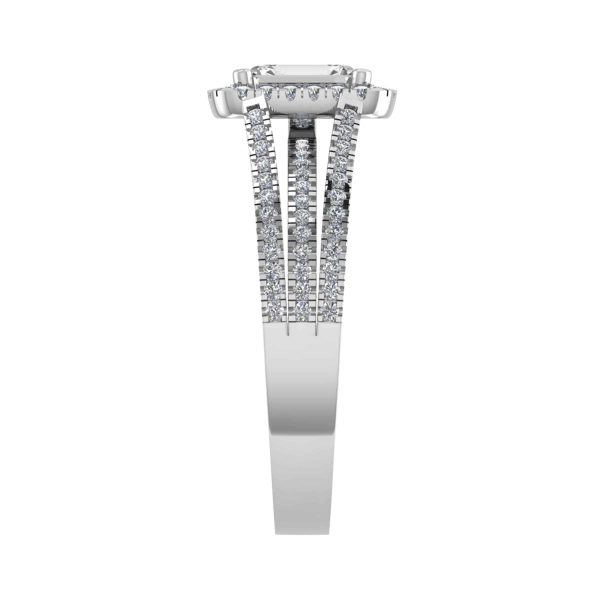 Orly Lab Grown Emerald Diamond Halo Ring