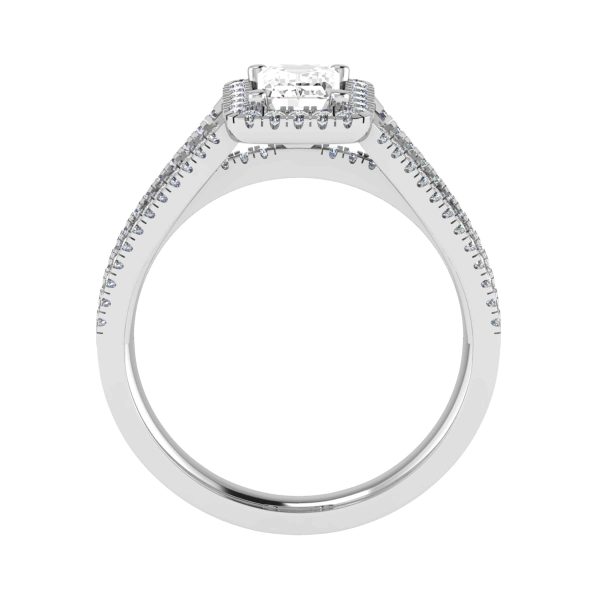 Orly Lab Grown Emerald Diamond Halo Ring