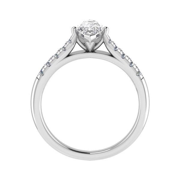 Paloma Lab Grown Marquise Sidestone Ring
