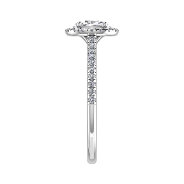 Paris Lab Grown Oval Diamond Halo Ring
