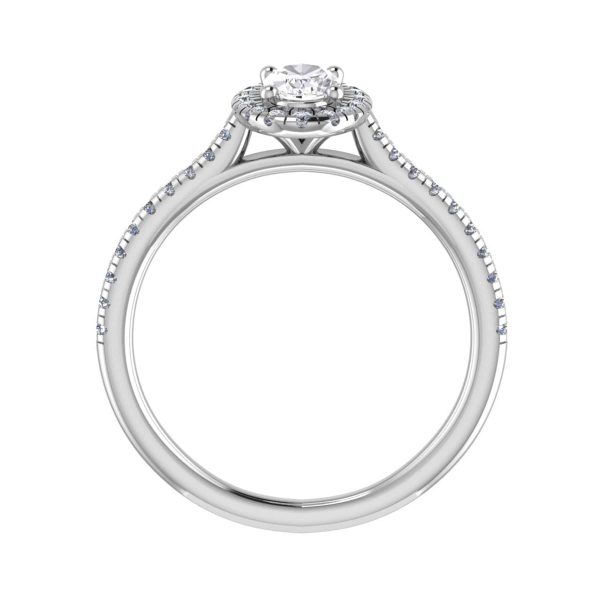 Paris Lab Grown Oval Diamond Halo Ring