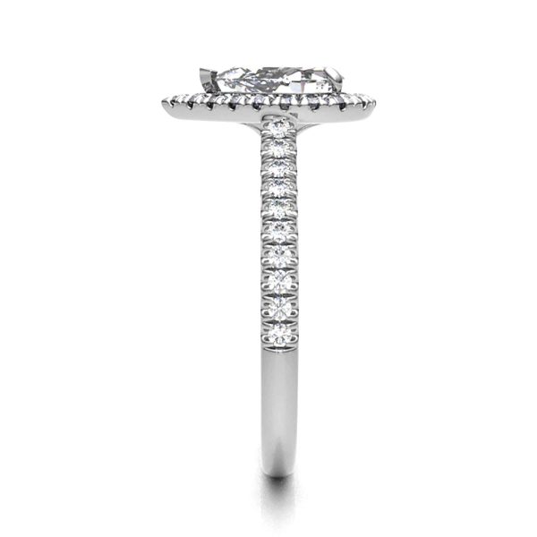 Paris Natural Pear Diamond Halo Ring