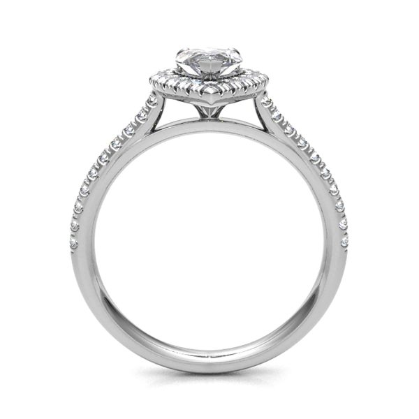 Paris Natural Pear Diamond Halo Ring