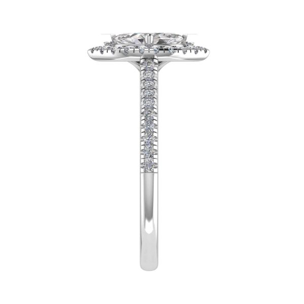 Paris Natural Marquise Halo Ring