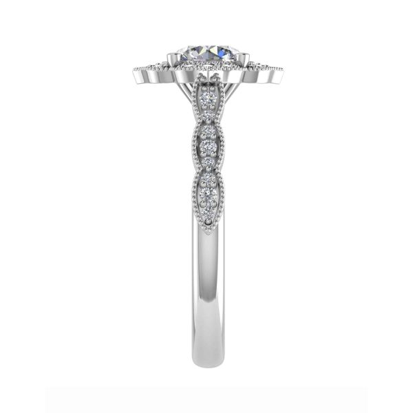 Piper Natural Round Diamond Vintage Ring