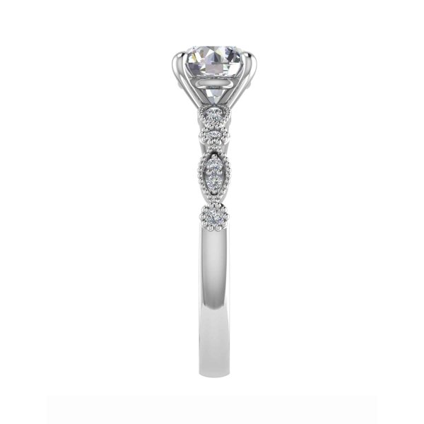 Primrose Natural Round Diamond Vintage Ring