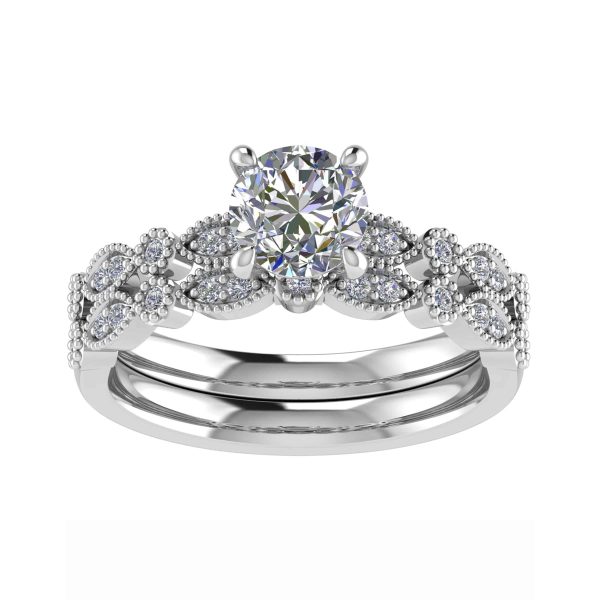 Primrose Lab Grown Round Diamond Vintage Ring