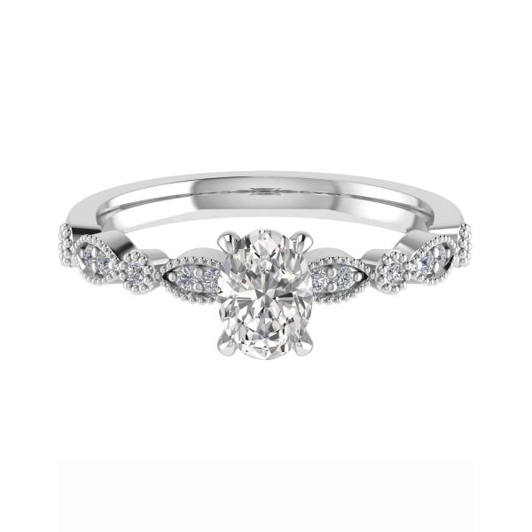 Primrose Lab Grown Oval Diamond Vintage Ring