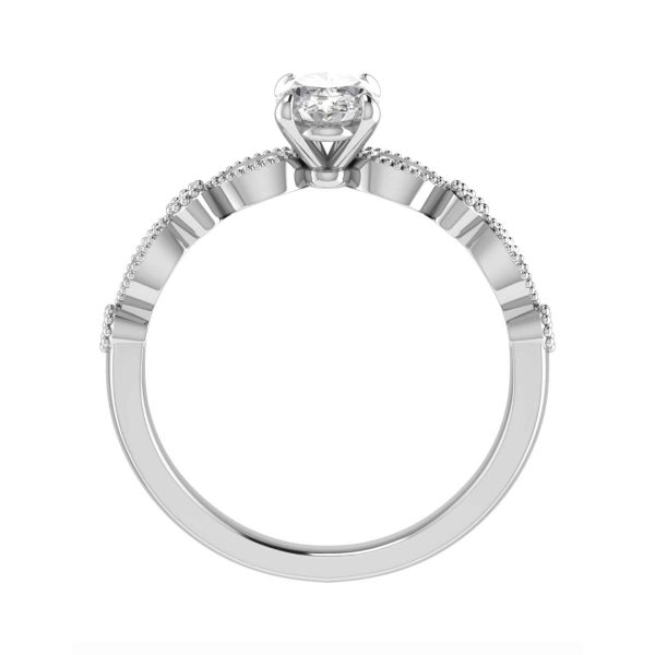 Primrose Natural Oval Diamond Vintage Ring
