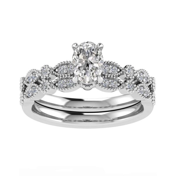 Primrose Natural Oval Diamond Vintage Ring