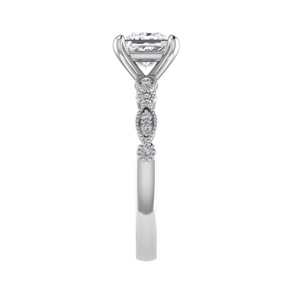 Primrose Natural Princess Diamond Vintage Ring