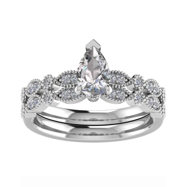 Primrose Natural Pear Diamond Vintage Ring