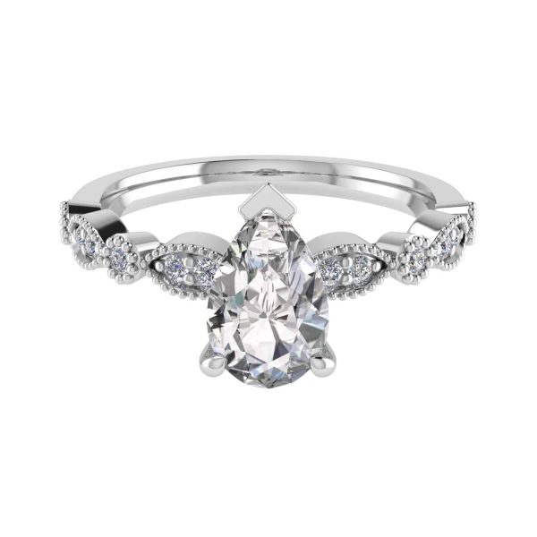 Primrose Natural Pear Diamond Vintage Ring