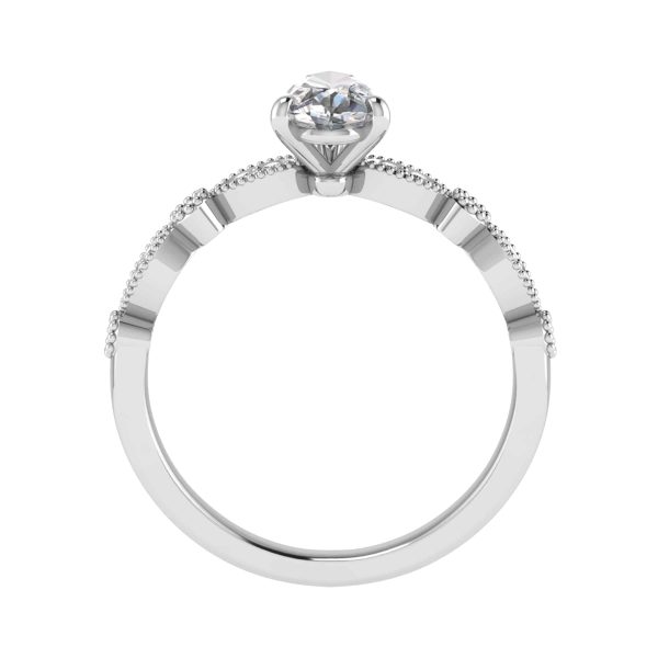 Primrose Lab Grown Pear Diamond Vintage Ring