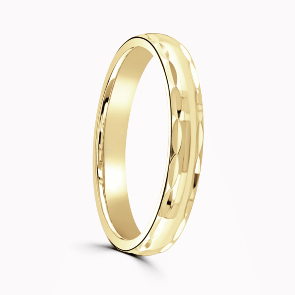 Phoenix Ladies Patterned Wedding Ring