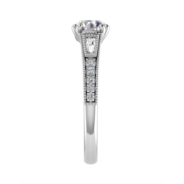 Rae Lab Grown Round Diamond Vintage Ring