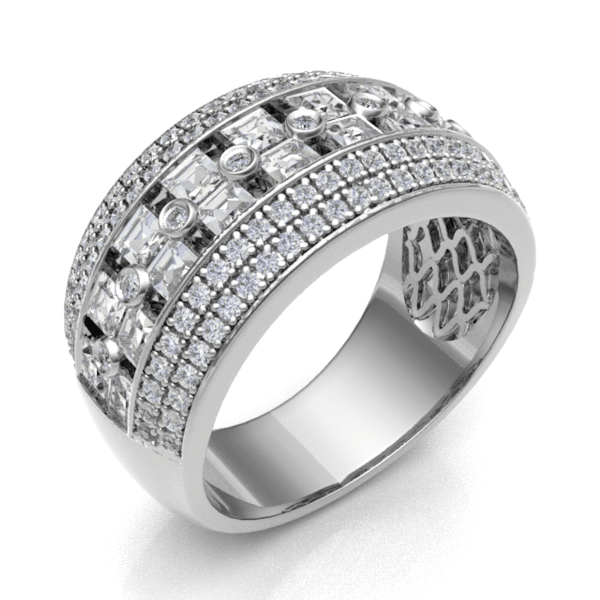 18ct White Gold Diamond Dress Ring 1.43cts