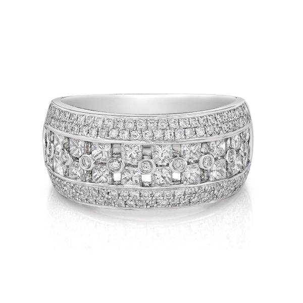 18ct White Gold Diamond Dress Ring 1.43cts