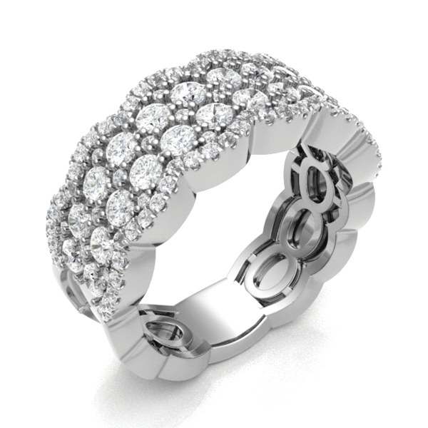 18ct White Gold Diamond Dress Ring 1.75cts